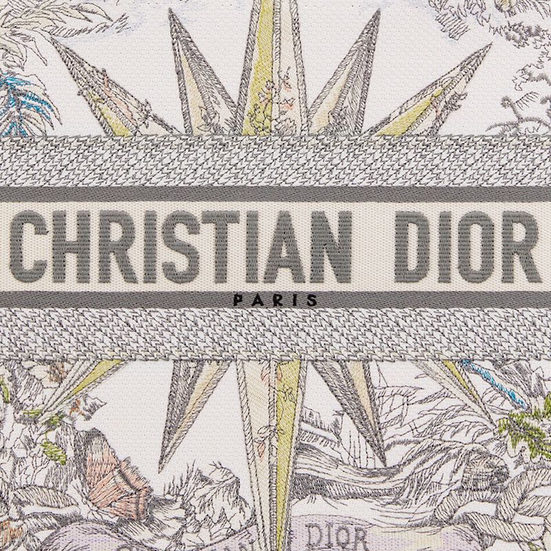 Dior Book Tote In Reve d'Infini Motif Canvas Beige - Image 5