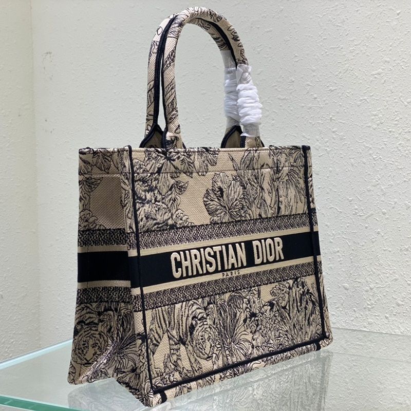 Dior Book Tote In Toile De Jouy Voyage Motif Canvas Beige - Image 2