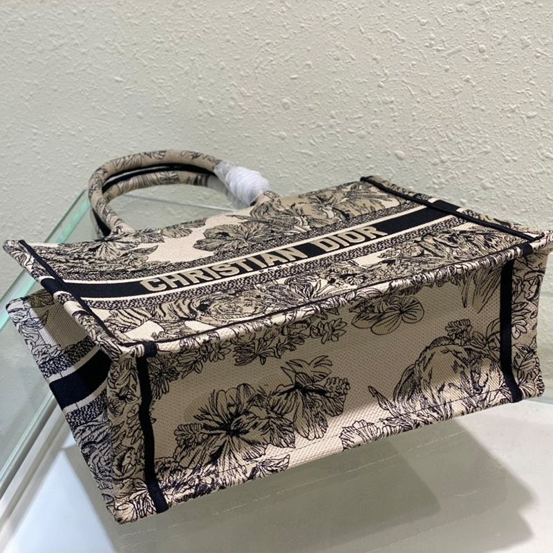 Dior Book Tote In Toile De Jouy Voyage Motif Canvas Beige - Image 4