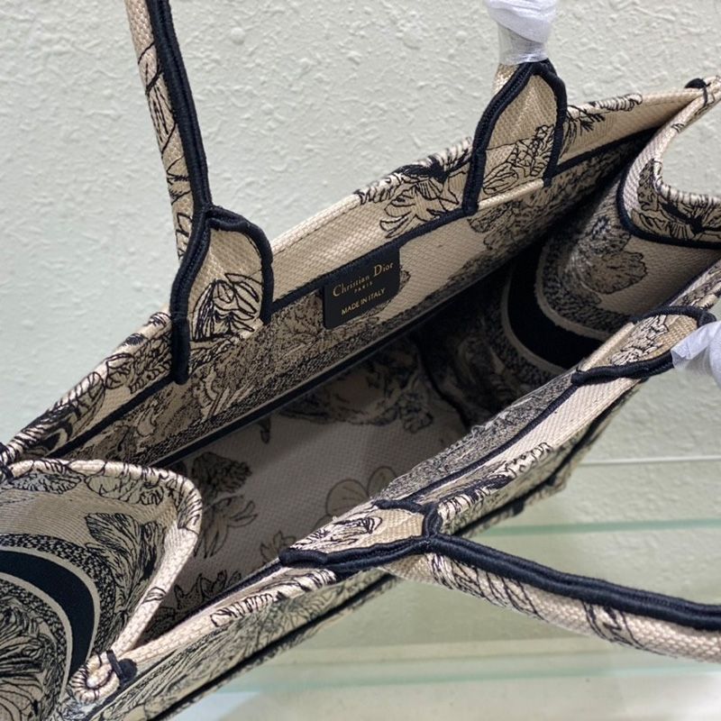 Dior Book Tote In Toile De Jouy Voyage Motif Canvas Beige - Image 5