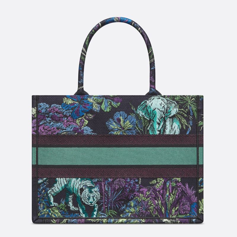 Dior Book Tote In Toile De Jouy Voyage Motif Canvas Blue - Image 3