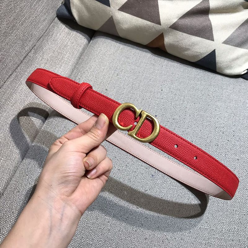 Dior CD Belt Calfskin Red - Image 2