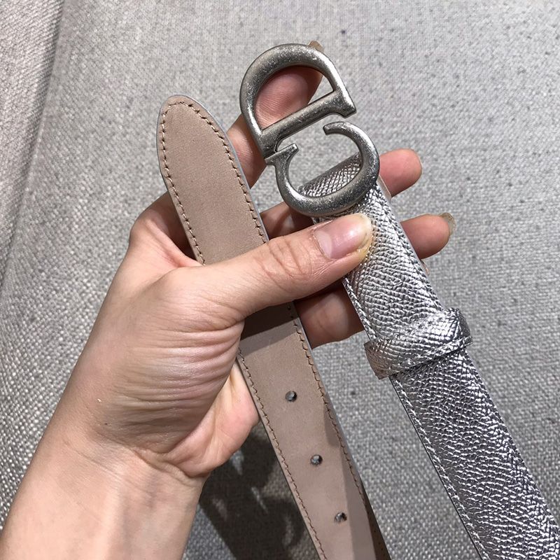 Dior CD Belt Calfskin Silver - Image 4