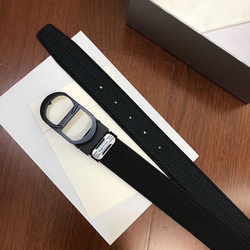 Dior CD Belt Embossed Calfskin Black - Image 3