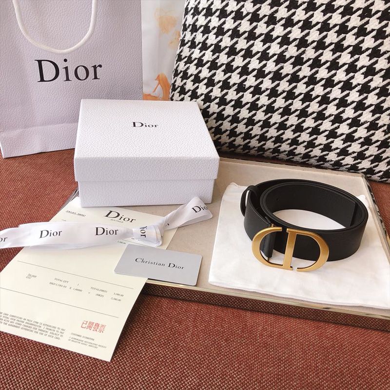 Dior CD Belt Leather Black - Image 4