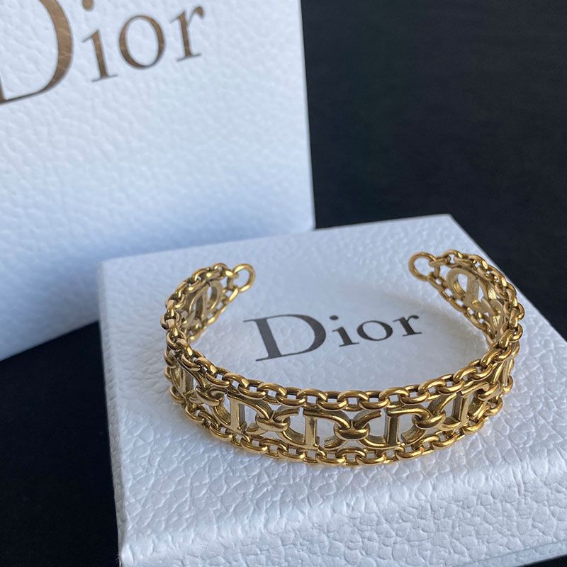 Dior CD Navy Bangle Metal Gold - Image 2