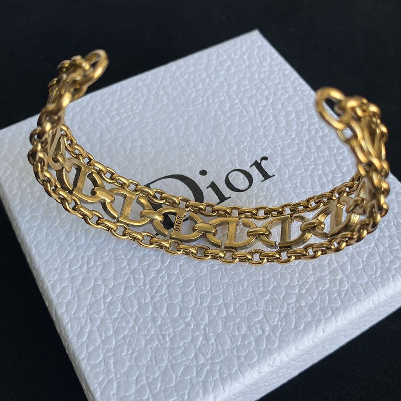 Dior CD Navy Bangle Metal Gold - Image 3