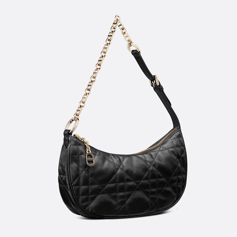 Dior CD Lounge Bag Cannage Lambskin Black - Image 2