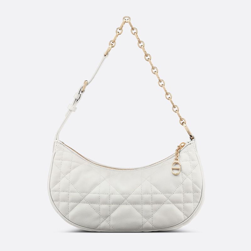 Dior CD Lounge Bag Cannage Lambskin White - Image 3