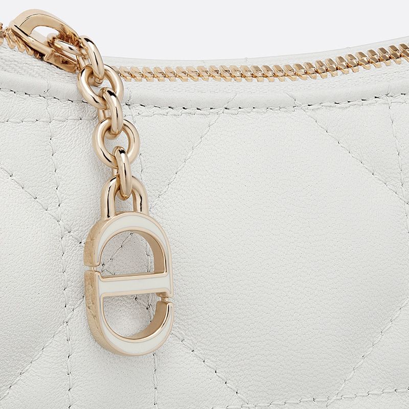 Dior CD Lounge Bag Cannage Lambskin White - Image 5