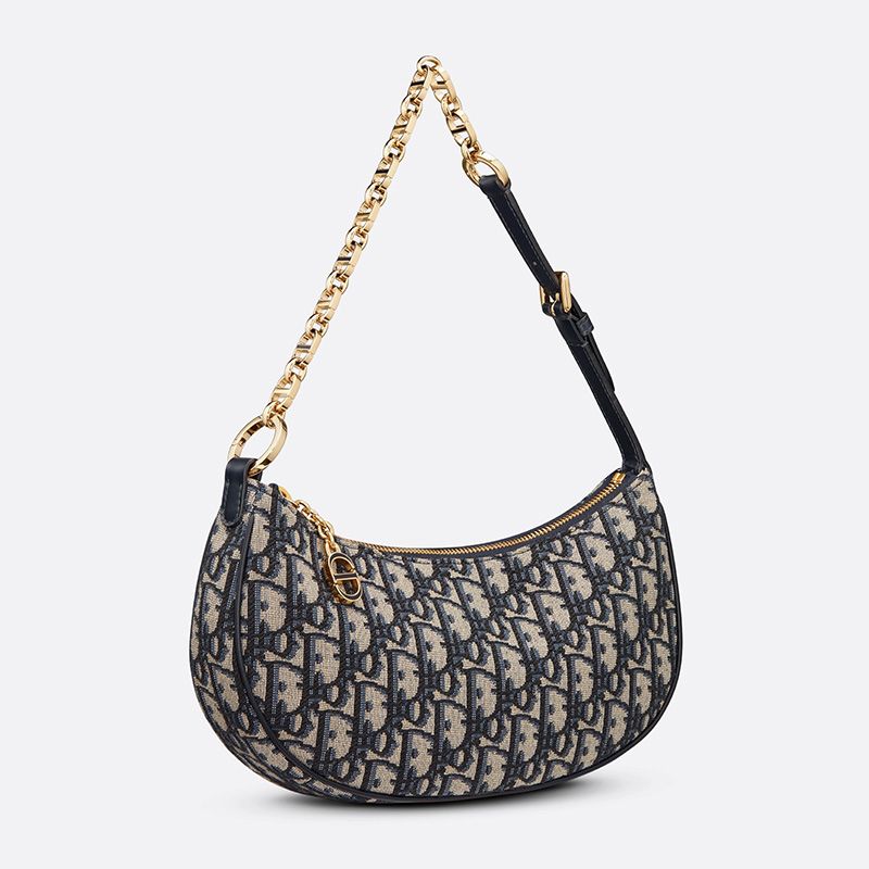 Dior CD Lounge Bag Oblique Motif Canvas Blue - Image 2