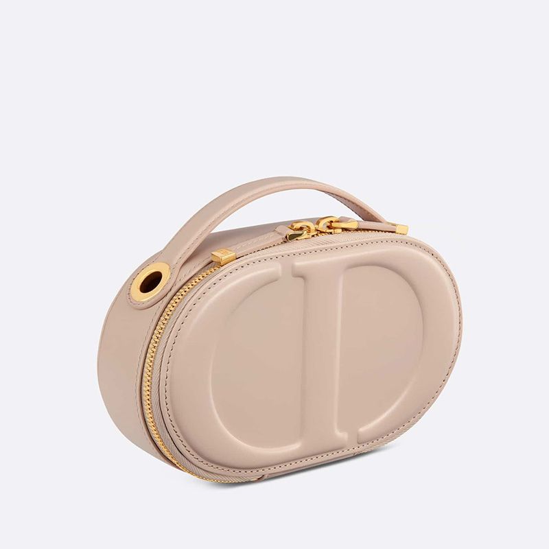 Dior CD Signature Oval Camera Bag Calfskin Apricot - Image 2