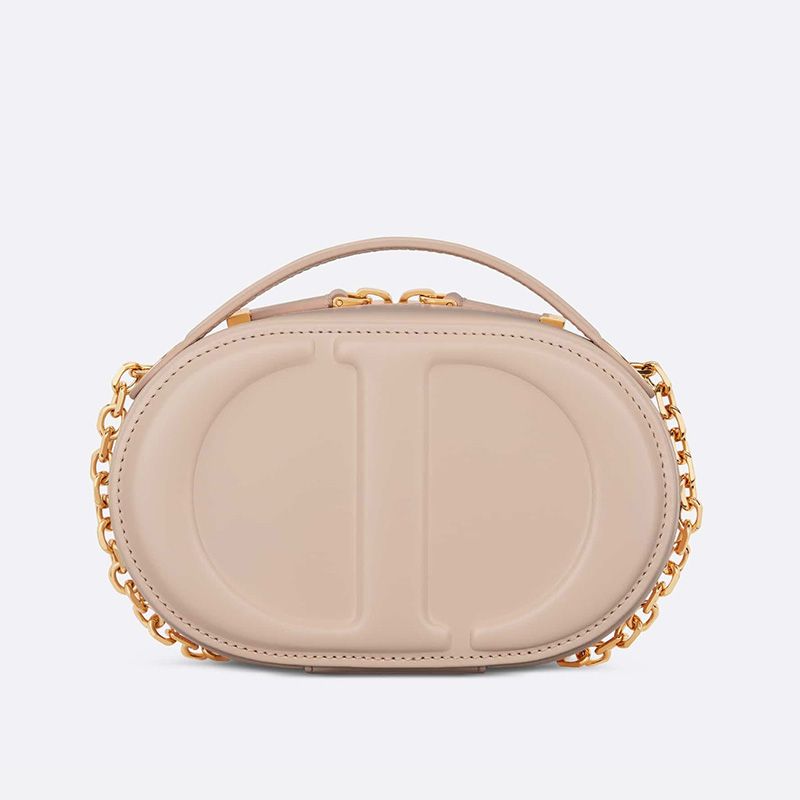 Dior CD Signature Oval Camera Bag Calfskin Apricot - Image 3