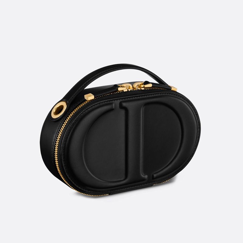 Dior CD Signature Oval Camera Bag Calfskin Black - Image 2