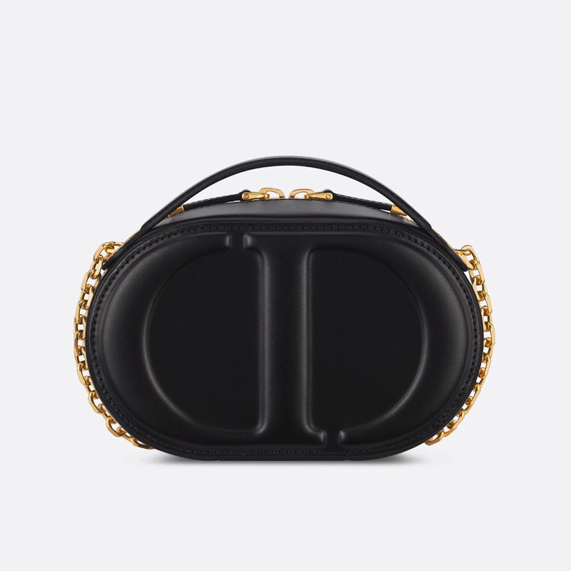 Dior CD Signature Oval Camera Bag Calfskin Black - Image 3