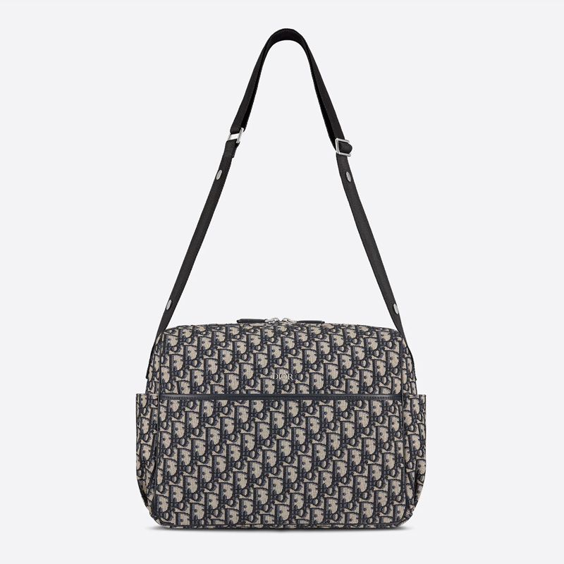 Dior Changing Bag Oblique Motif Canvas Blue - Image 4