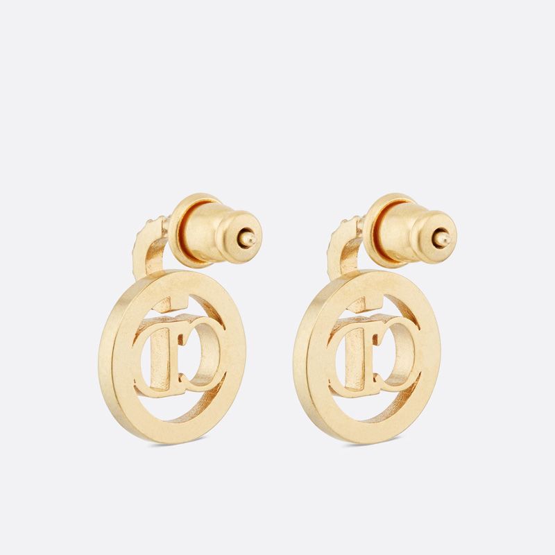Dior Clair D Lune Earrings Metal with Crystals Gold - Image 3