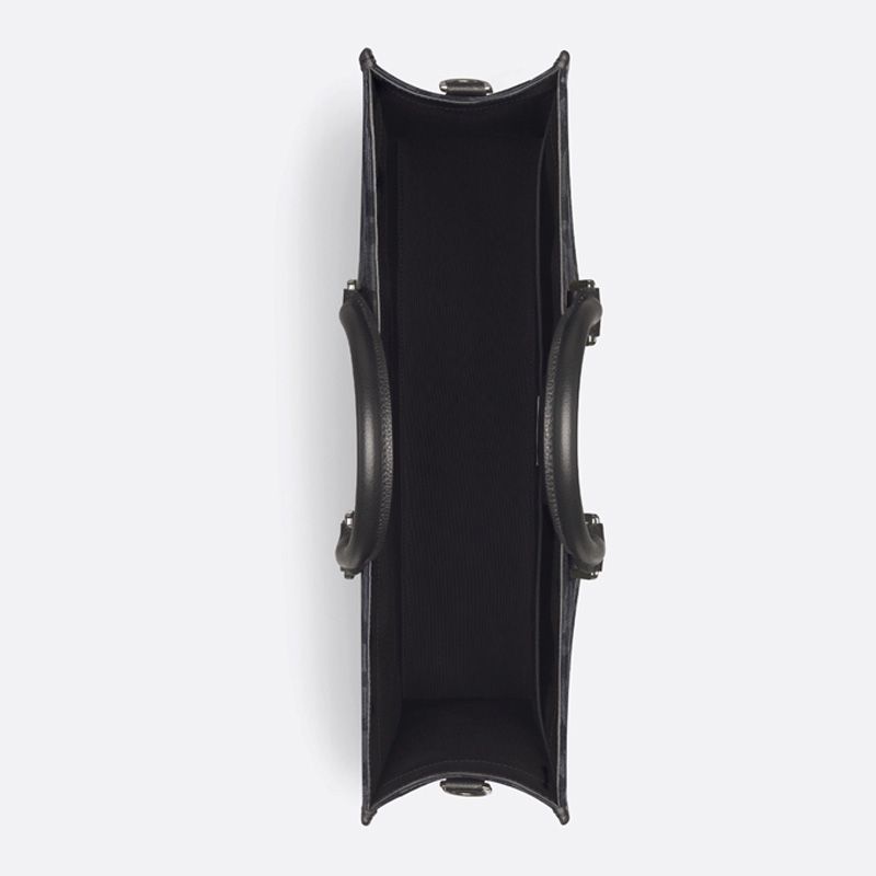 Dior East-West Tote In Maxi Oblique Motif Canvas Black - Image 4