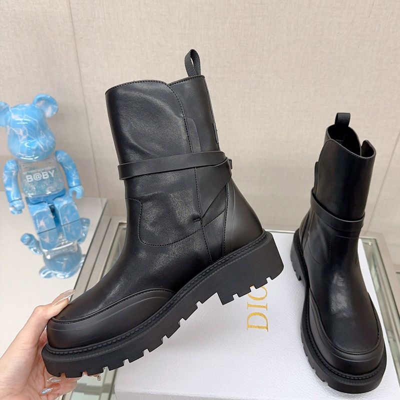 Dior Empreinte Ankle Boots Women Calfskin Black - Image 2