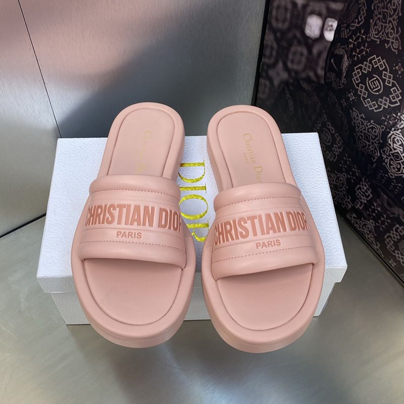 Dior Every-D Slides Women Lambskin Pink - Image 2