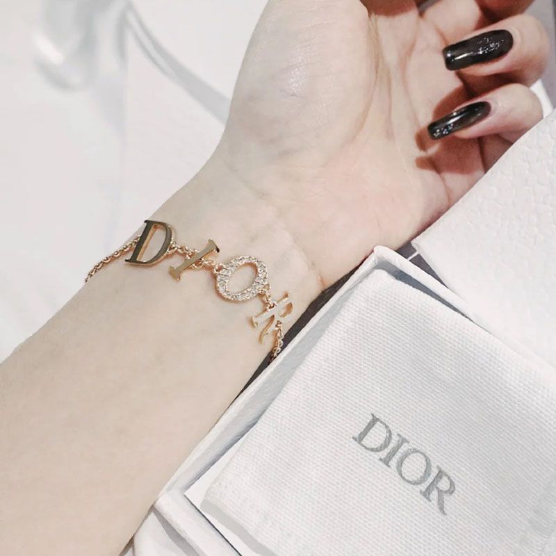 Diorevolution Bracelet Metal with Crystals Gold - Image 2