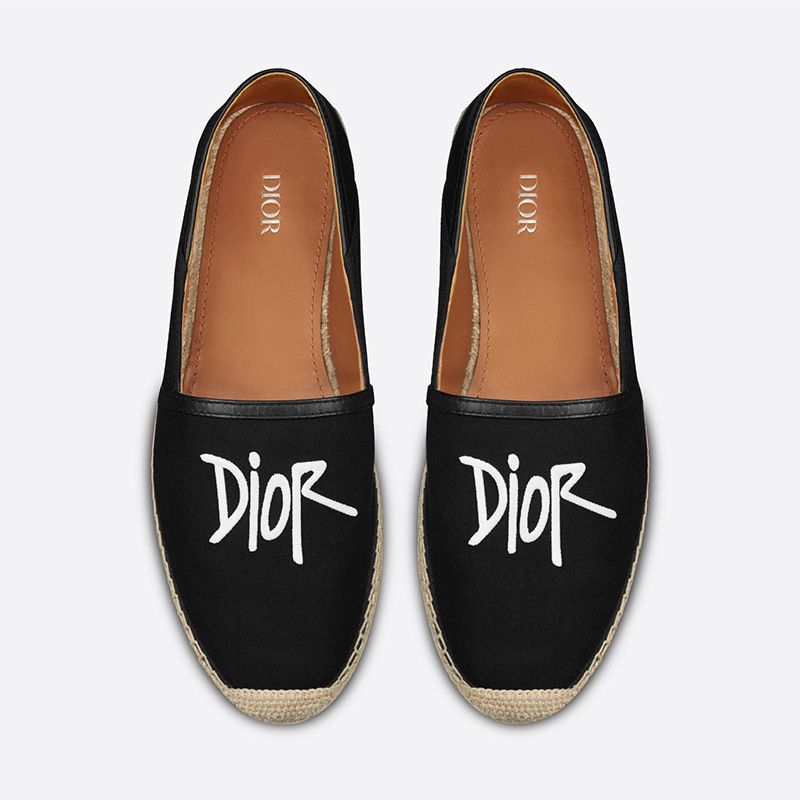 Dior Granville Espadrilles Women Shawn Logo Motif Canvas Black - Image 2