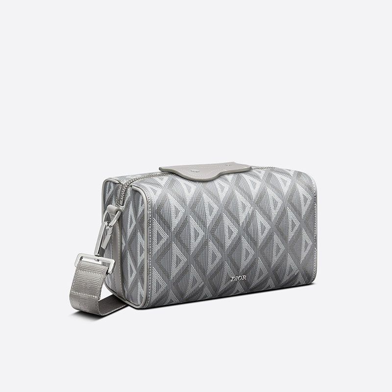 Dior Lingot 22 Bag CD Diamond Motif Canvas Grey - Image 2