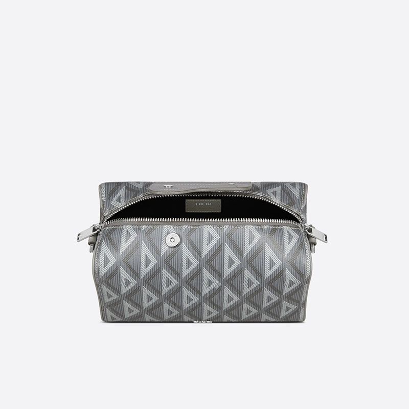 Dior Lingot 22 Bag CD Diamond Motif Canvas Grey - Image 3
