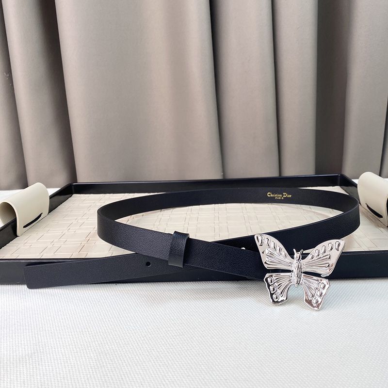 Dior Metamorphose Belt 20MM Ultrasmooth Calfskin Black/Silver - Image 2