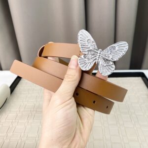 Dior Metamorphose Belt 20MM Ultrasmooth Calfskin Brown/Silver