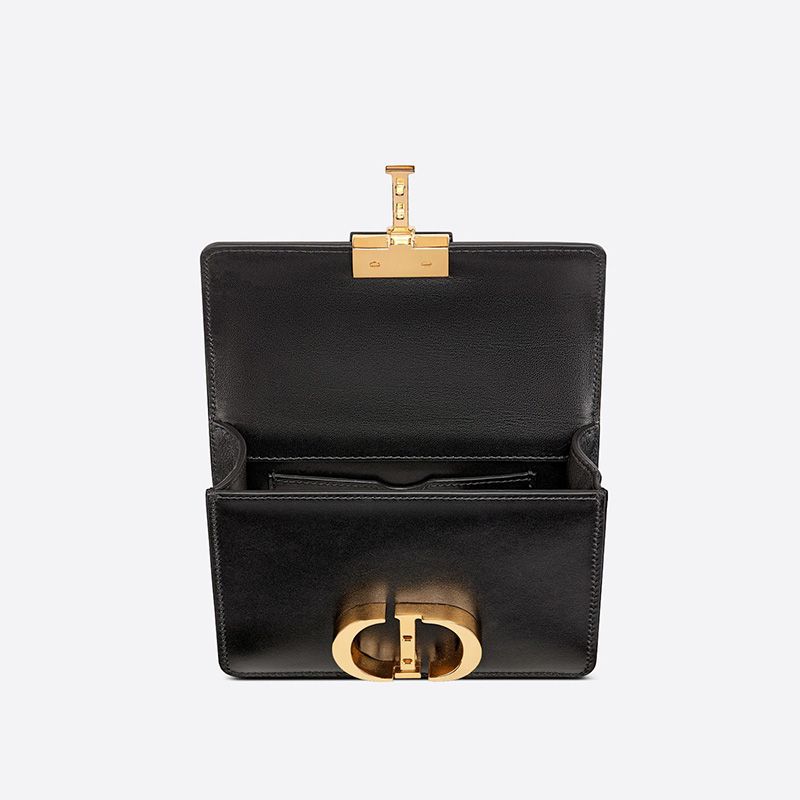 Micro Dior 30 Montaigne Bag In Box Calfskin Black - Image 4