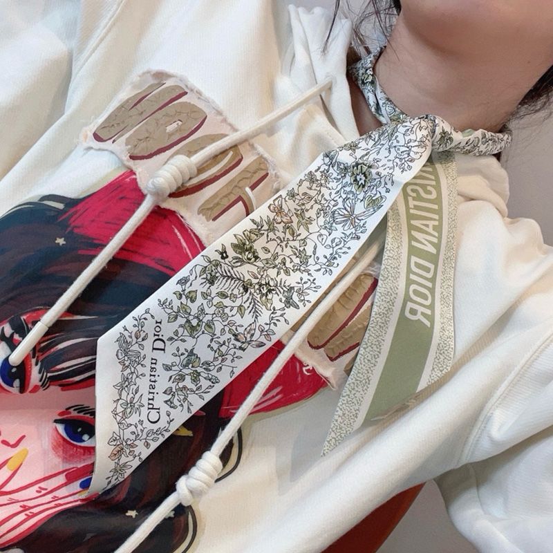 Dior Mitzah Twill In Butterfly Around the World Motif Silk Green - Image 3