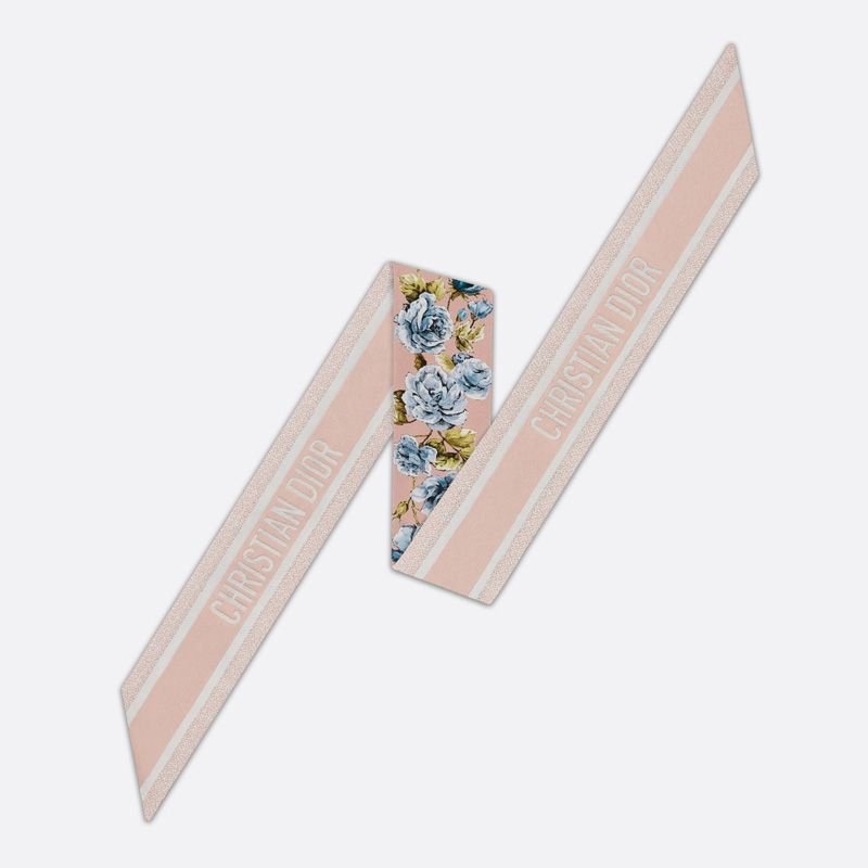 Dior Mitzah Twill Granville Motif Silk Cherry - Image 2