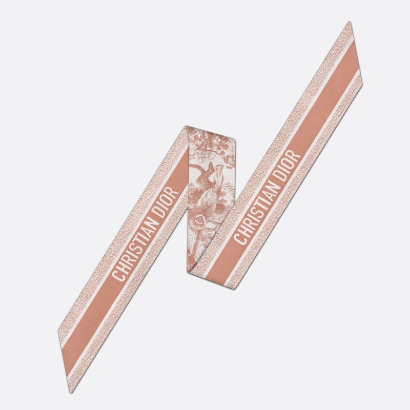 Dior Mitzah Twill In Toile de Jouy Sauvage Motif Silk Cherry - Image 2