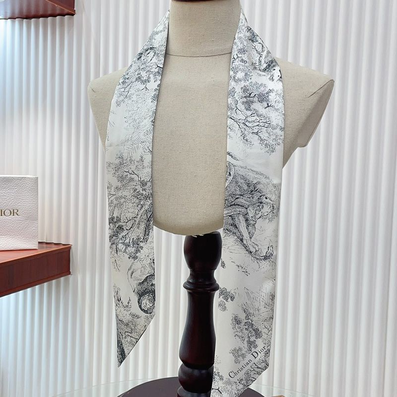 Dior Mitzah Twill In Toile de Jouy Sauvage Motif Silk Grey - Image 3