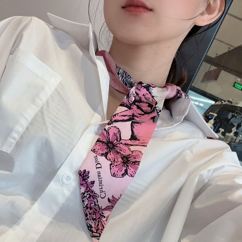 Dior Mitzah Twill In Toile de Jouy Voyage Motif Silk Pink - Image 3