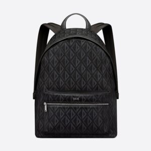Dior Rider Backpack In CD Diamond Motif Canvas Black