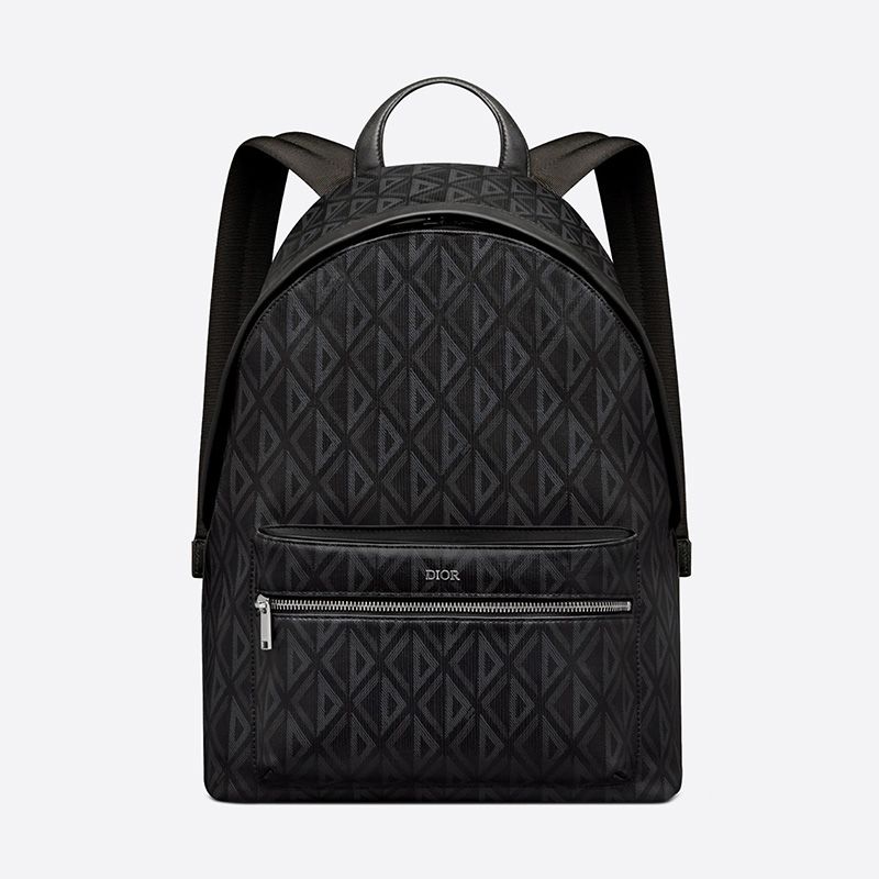 Dior Rider Backpack In CD Diamond Motif Canvas Black