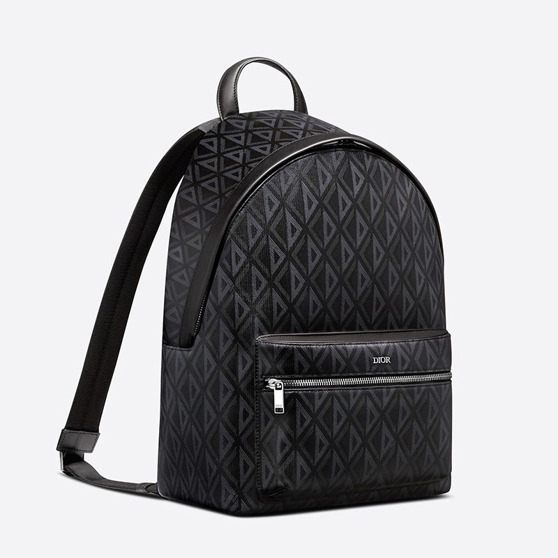 Dior Rider Backpack In CD Diamond Motif Canvas Black - Image 2