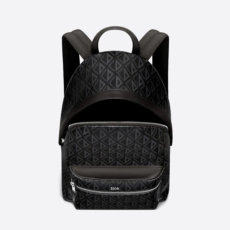 Dior Rider Backpack In CD Diamond Motif Canvas Black - Image 4