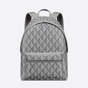 Dior Rider Backpack In CD Diamond Motif Canvas Grey