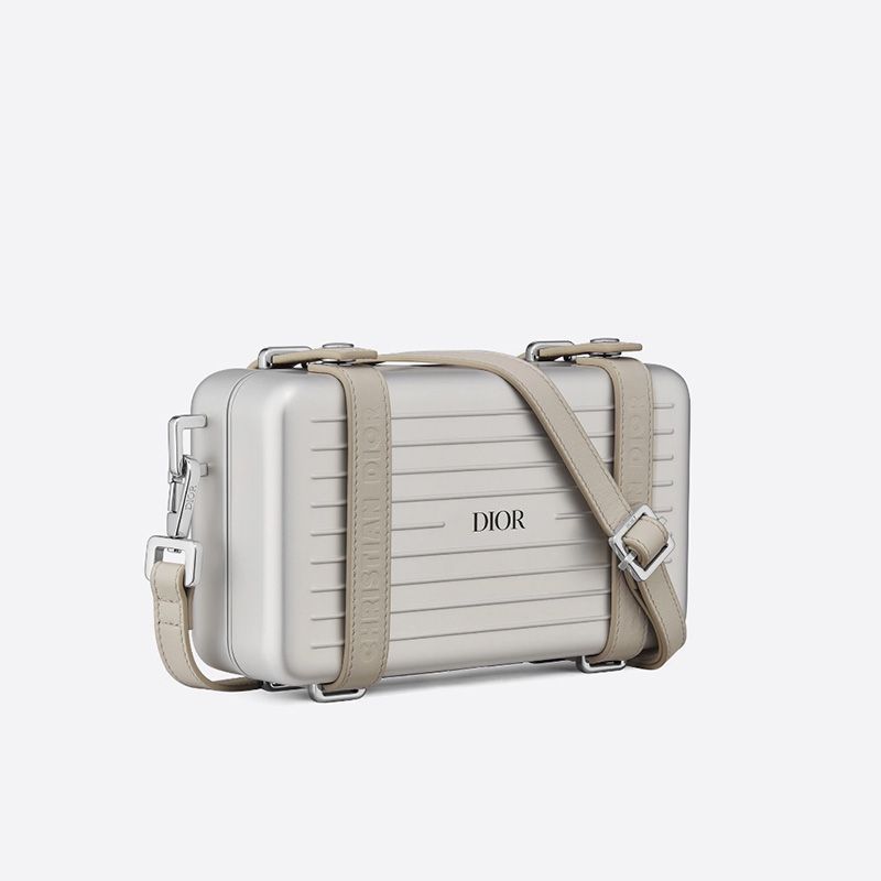 Dior x Rimowa Personal Clutch Aluminum Silver - Image 2