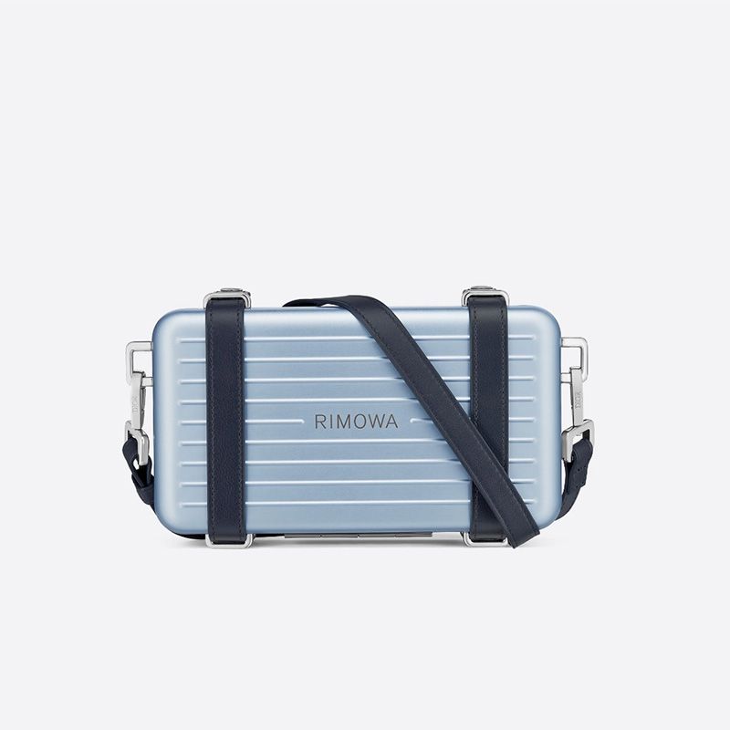 Dior x Rimowa Personal Clutch Aluminum Sky Blue - Image 3