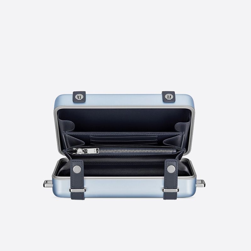 Dior x Rimowa Personal Clutch Aluminum Sky Blue - Image 4