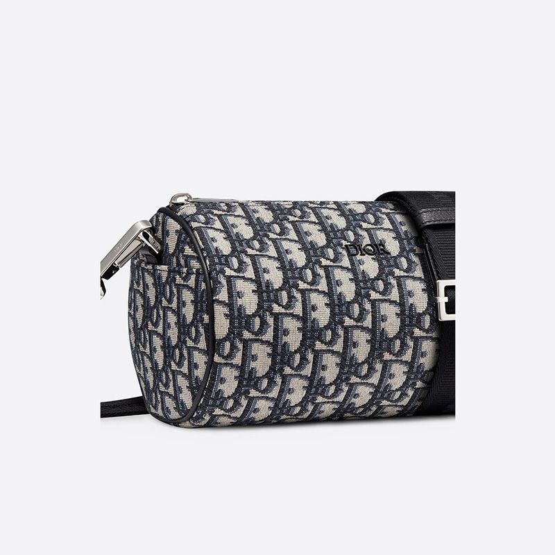 Dior Roller Messenger Oblique Motif Canvas Blue - Image 2