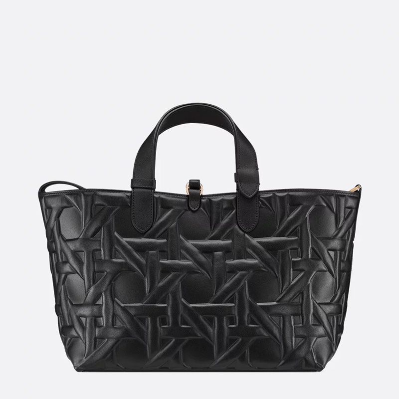Dior Toujours Bag In Graphic Cannage Calfskin Black - Image 3