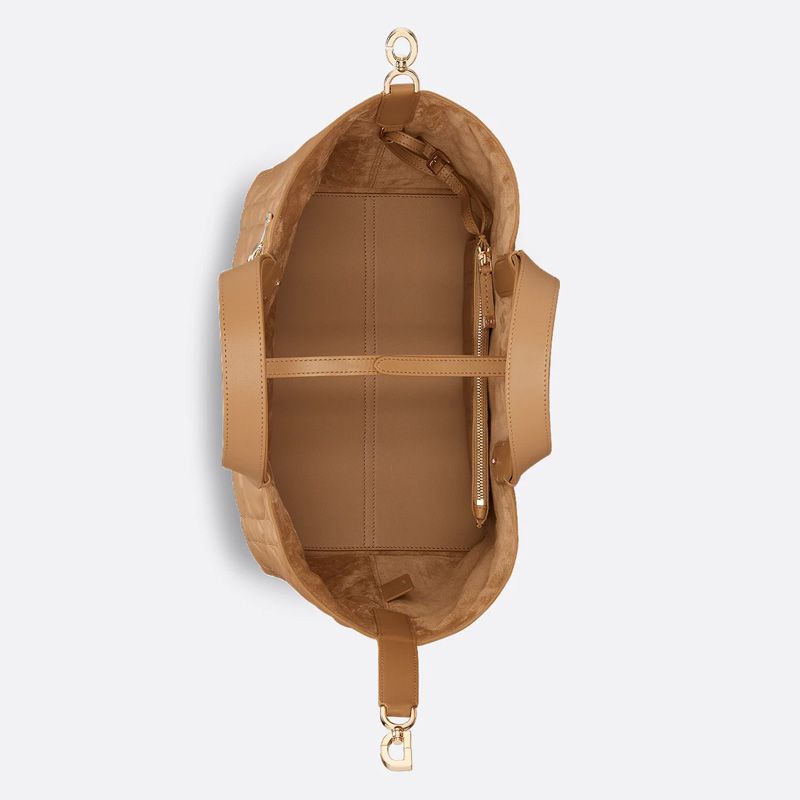 Dior Toujours Bag In Macrocannage Calfskin Brown - Image 4