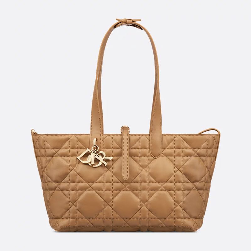Dior Toujours Bag In Macrocannage Calfskin Brown - Image 5