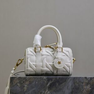 Dior Groove 17 Bag In Graphic Cannage Calfskin White