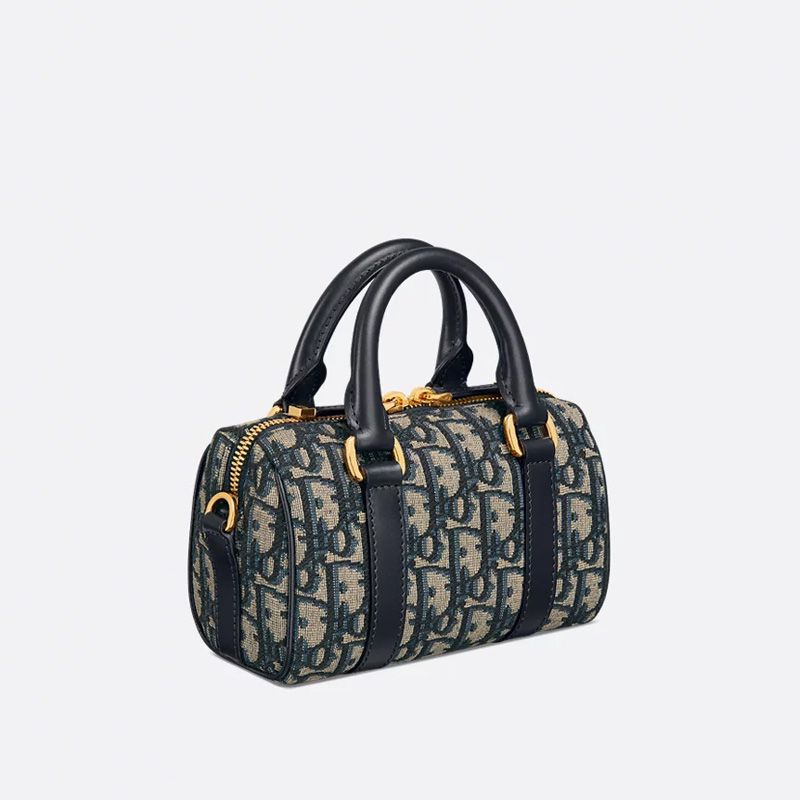 Dior Groove 17 Bag In Oblique Motif Canvas Blue - Image 3